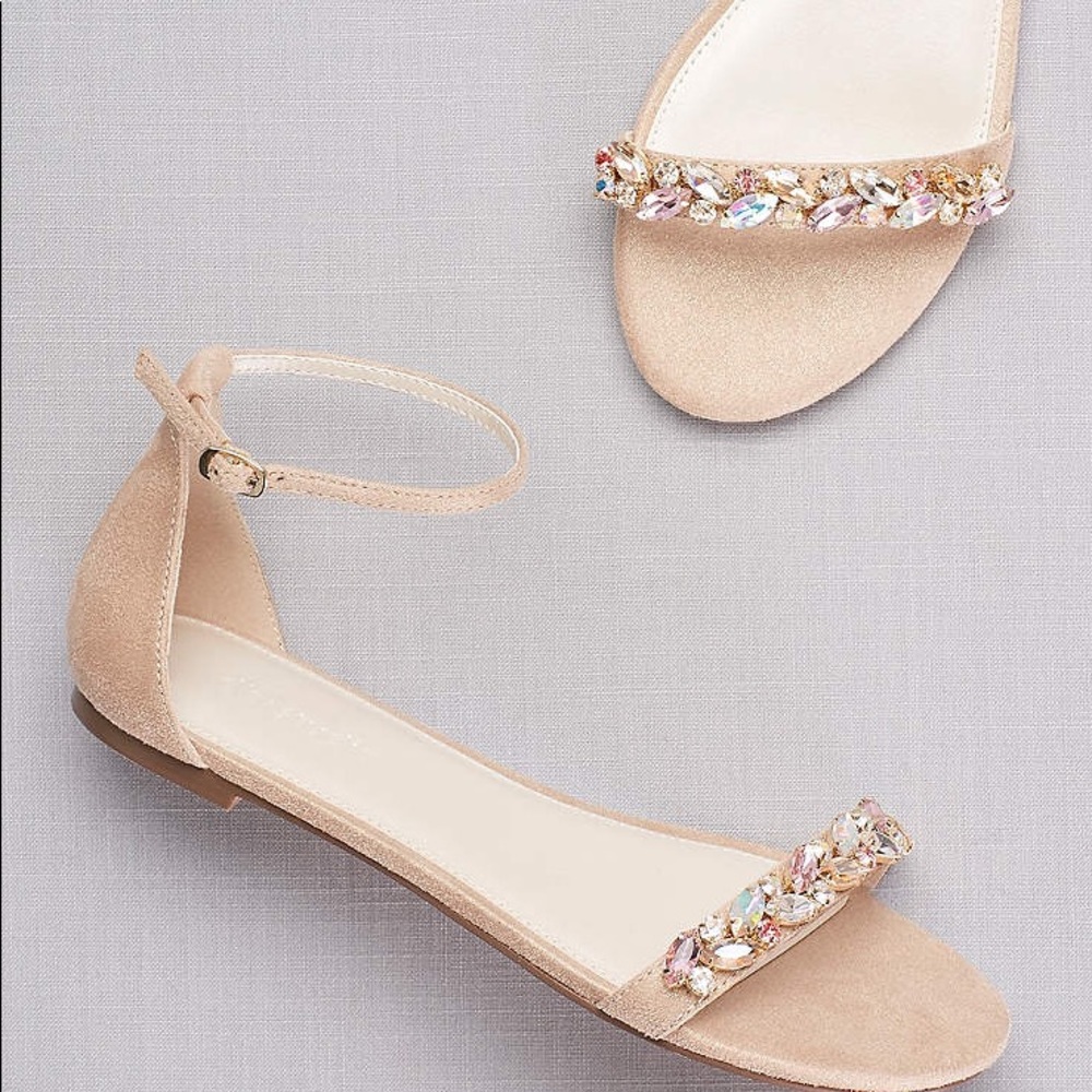 Davids bridal crystal sandals